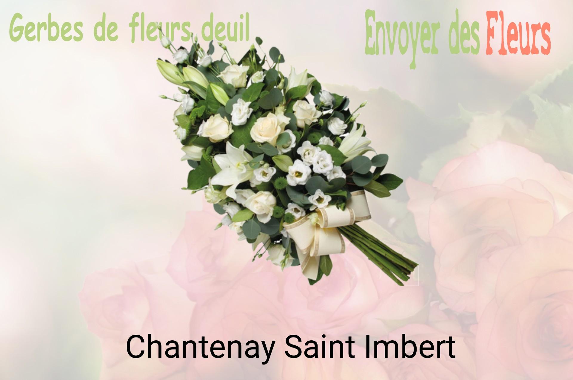 Gerbe de fleurs de deuil livrée à Chantenay-Saint-Imbert